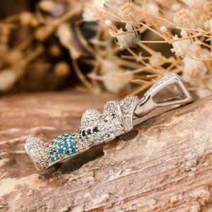 จี้และเครื่องลางสีเงินรูปการ์ตูนและจี้เพชรหลากสีจี้ฮิปฮอปจี้เงิน925สำหรับผู้ชาย - Product Image 4