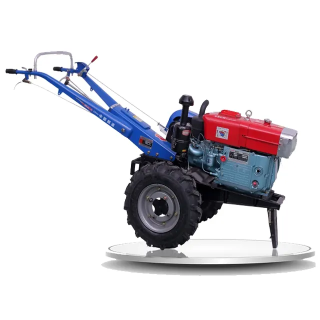 Multifunzionale agricoltura mini passeggiata dietro trattore prezzo diesel nuovo piccolo 15 hp 18hp 20hp piccoli trattori da passeggio per l'agricoltura