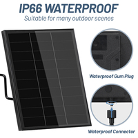Panneau solaire D20-6Pro avec batterie intégrée 12V 20W, type MPPT, prise USB de type C, pour caméras Wifi d'extérieur, étanche