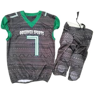 Conjunto de uniforme de fútbol americano personalizado para hombre transpirable 100% poliéster ropa de equipo de calidad única - Product Image 1