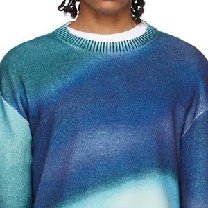 Pull en maille mohair à manches longues imprimé motif personnalisé pour homme, respirant - Product Image 5