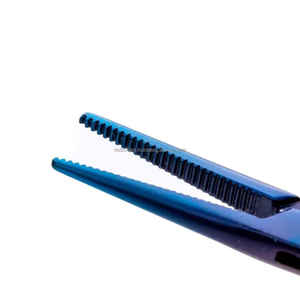 Pinces pour artères anti-moustiques en titane de 10cm (4 pouces), pinces hémostatiques chirurgicales manuelles certifiées CE, fabricant d'instruments médicaux OEM - Product Image 5