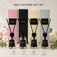 Coffret Cadeau Diffuseur à Bâtonnets Liquides 30ml Écologique pour Hôtel, Maison, Voiture – Format Mini, Idéal pour Déménagement, Cadeau de Mariage, Vente en Gros