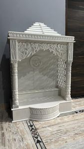 Luxueux complexe indien conceptions maison Temple Statue sculpté à la main Makrana Vietnam marbre élégant éclairage intégré pour salon - Product Image 2