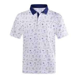Premium 100% coton à manches courtes pour polo pour hommes séchage rapide respirant Logo taille personnalisée motif solide vêtements de travail ODM - Product Image 1