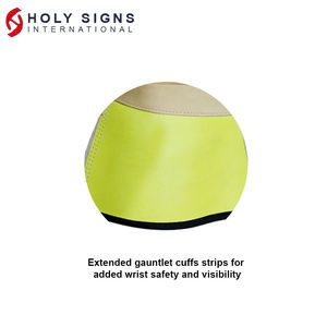 Guantes Lineman con puños de alta visibilidad extendidos para visibilidad Trabajo eléctrico Guantes de mano Seguridad para usar con guantes con aislamiento de goma - Product Image 2