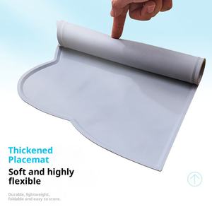 Cross-border Best-selling Pet Feeding <b>Mat</b> Food-grade <b>Silicone</b> Solid Pattern Easy Clean Spill-proof Suitable for Dogs and Cats - Product Image 4