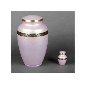 Urnes Meilleures ventes en ligne Urne funéraire en aluminium pour adultes Urne funéraire en métal bleu feu pour cendres humaines - Product Image 3