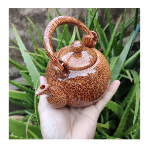 Tasse à thé en bois de noix de coco écologique exportateur du Vietnam fournissant des articles de salle à manger pour le service de thé avec un service fiable pour importer partenaire - Product Image 3