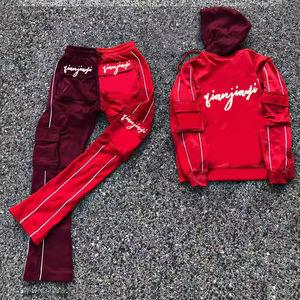 Conjunto Deportivo Informal para Hombre, Sudadera con Capucha y Pantalones Deportivos, Estilo Cargo, Lavado Ácido Desgastado - Product Image 2