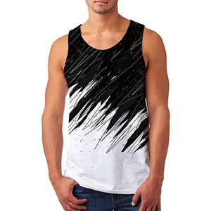 Débardeur respirant de style hawaïen tendance pour hommes été gym entraînement musculation équipement d'entraînement dos personnalisé à la mode sans manches - Product Image 1