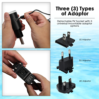 Indicateur de conductivité de l'eau compact avec 7 lumières LED pré-calibré 0 à 90us par cm Range Conductivity Meter Water Monitoring