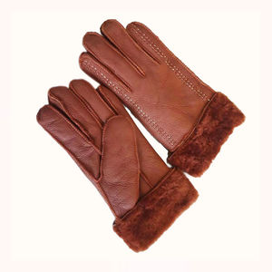 Top qualité meilleur vache peau de chèvre Grain cuir mode gants conducteur gants Anti-coupure Anti-impact fonctions cuir mode gants - Product Image 3