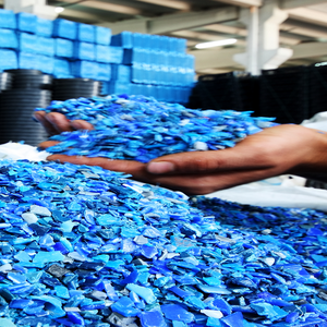 Premium Quality HDPE blue drum plastic scraps for export at low price .