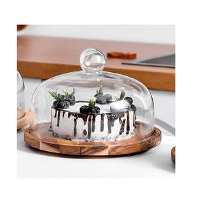 Fabricante especial de madera de acacia, soporte de exhibición para pasteles, soporte de vidrio para eventos, bandeja de postre, soporte para fiestas, celebración, decoración, soporte para pasteles - Product Image 5