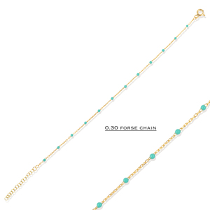 สร้อยข้อมือเงินแท้ 925 ดีไซน์เคลือบสีเขียวมิ้นท์ ประดับทอง งานฝีมือตุรกี ทันสมัย เหมาะสำหรับงานปาร์ตี้ งานแต่งงาน ขายส่งเครื่องประดับ - Product Image 1