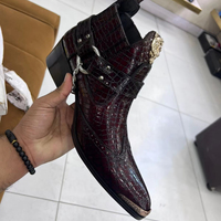 Sepatu Bot Koboi Meksiko Buatan Tangan OBEXA untuk Pria, Kulit Sapi Asli, Model Ujung Runcing, untuk Berkuda Gaya Barat, OEM Semua Ukuran