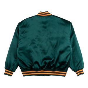 Chaqueta universitaria de béisbol personalizada de la mejor calidad, chaqueta universitaria de moda a granel, chaqueta universitaria de satén, decoración bordada Reversible - Product Image 2