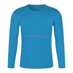 <b>Men's</b> O-Neck T <b>Shirts</b> Quick Dry Polyester Plain Dyed-Blank Crew Neck Long Sleeve Digital Printing Promotion - Product Image 6