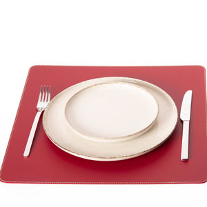 Leather <b>Table</b> <b>Mats</b> for Restaurant Dining Non Slip Waterproof Washable Heat Resistant Smell Proof Heavy Duty Comfortable OEM ODM - Product Image 1