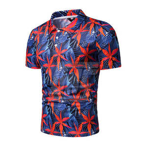 เสื้อโปโลผู้ชายสำหรับฤดูร้อน เหมาะสำหรับการพิมพ์ลายแบบระเหิด ระบายอากาศได้ดีและมีน้ำหนักเบา สไตล์ฤดูร้อน เสื้อโปโลแบบพิมพ์ลายแบบระเหิด - Product Image 2