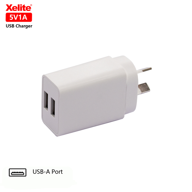 SAA 5V2A USB Charger with Dual USB-A Ports AU Plug iPhone Chargers for Samsung Smart Phone
