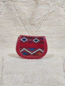 Bolso de Mano de Cuero PU Genuino Estilo Bohemio Marroquí, Ecológico, Suave, Casual, con Cierre de Solapa, Forma de Media Luna, para Mujer - Product Image 5