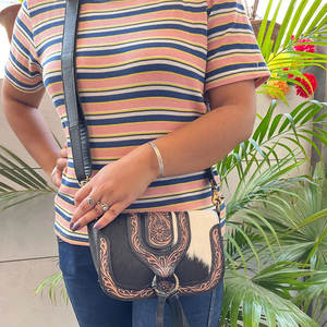 Bolso de Mano de Cuero Vacuno para Mujer, Nuevo Estilo, Más Vendido, Tamaño Adulto - Product Image 3