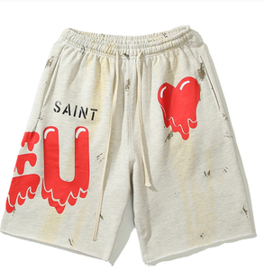 Shorts Cargo Respirants Personnalisés en Gros pour Hommes Grandes Tailles, Style Urbain, Été, en Polyester Coton French Terry, Effet Délavé à l'Acide - Product Image 2