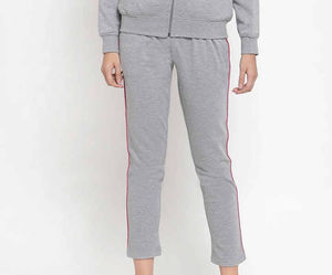 Ensembles de survêtements deux pièces personnalisés pour femmes avec fermeture éclair – Vente en gros - Product Image 2