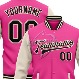 Belle combinaison de couleurs vestes universitaires d'hiver pour hommes broderie mode casual Slim hommes Bomber Baseball Varsity Jacket - Product Image 6