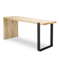 Escritorio de Oficina Moderno de Lujo en Madera Sólida, Personalizable, de Alta Calidad, con Patas de Hierro, Altura Ajustable, Grado Comercial, en Oferta