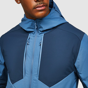 Chaqueta Deportiva Ligera y Cortavientos para Hombre, Cómoda Chaqueta Cortavientos con Bolsillos y Cremallera Trasera, Tops Activos con Proceso de Impresión - Product Image 6