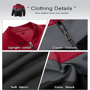 Veste universitaire personnalisée avec broderie 3D, tendance, coupe-vent, pour homme, par Dress Sports - Product Image 5
