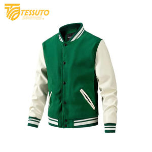 เสื้อแจ็คเก็ตนักเรียนแบบวินเทจสำหรับผู้ชายเสื้อโค้ทฤดูหนาวลายตัวอักษร - Product Image 2