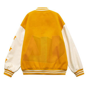 Chaqueta Universitaria Clásica para Hombre con Cuello Alto y Logotipo Frontal, Tejido de Lana Ecológico, Diseño Moderno para Invierno - Product Image 2