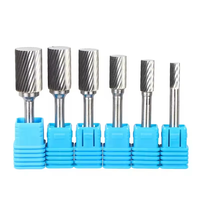 10 pièces carbure de tungstène ensemble de fraises rotatives 6MM tige meuleuse fraisage outils de sculpture pour métal ébavurage coupe polissage