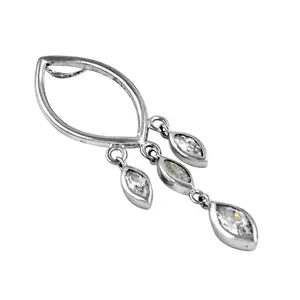 Colgante de Plata 925 con Rubí Corte Princesa Platino para Mujer - Regalo Religioso - Product Image 1