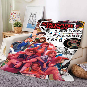 <span class=keywords><strong>Nueva</strong></span> Manta de Franela Suave y Acogedora con Diseño de Stranger <span class=keywords><strong>Things</strong></span>, Color Gris Claro, Venta al Por Mayor - Product Image 4