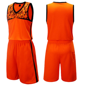 Uniforme de Baloncesto Personalizado Unisex, Rojo, Cuello en V, Sin Mangas, Malla Transpirable, Secado Rápido, Conjunto de Camiseta y Pantalones Cortos para Entrenamiento y Juego, para Adultos - Product Image 4