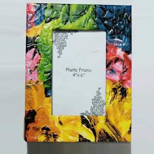 กรอบรูปเรซินฝังทำจากไม้และกระดูกทำมือสำหรับตกแต่งงานตามสั่ง - Product Image 4