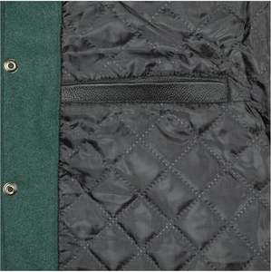 Chaquetas universitarias de estilo clásico para hombres y mujeres, mezcla de lana juvenil, Mangas de cuero PU, parche de chenilla bordado, fábrica OEM - Product Image 4