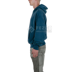 Vente directe usine 2025 – Sweat à capuche personnalisé avec logo pour homme, 100 % coton, hiver, poche unie, respirant et séchage rapide - Product Image 4