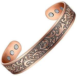 Etched High Quality Copper Plated Elegant Handmade <b>Adjustable</b> <b>Bracelet</b> Strong Quality High Built Artware Fashionable 100% COPPER - Product Image 4