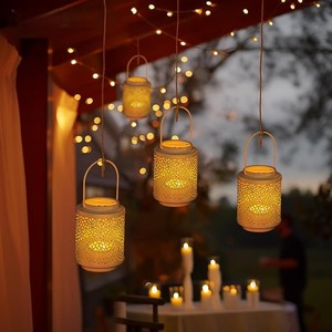 Best Quality Metal Handmade Hanging <b>Candle</b> Lantern for Outdoor Occasions for <b>Wedding</b> Christmas Garden Home Decor in Bulk Rate - Product Image 2