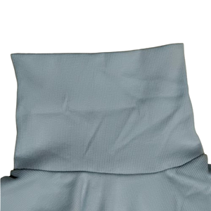 Camiseta de manga larga para hombre Heavyweight 305GSM, camiseta Frbric acanalada de algodón 100% teñida lisa de cuello alto - Product Image 2