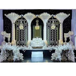 Lujosa decoración de escenario para celebración de aniversario, escenario canadiense para fiesta de aniversario de boda, escenario de Evento de boda lujoso - Product Image 1