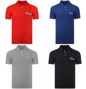 Polo de Golf informal para hombre, camisetas de punto sólidas transpirables de secado rápido con estampado completo personalizado, calidad de algodón 100%, venta al por mayor - Product Image 1