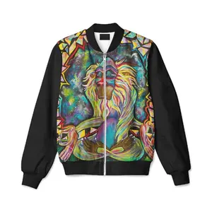 Imprimé confortable Bomber Veste De Mode - Product Image 1