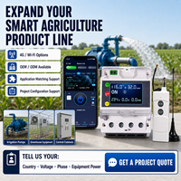 Contrôleur agricole intelligent 4G ou WiFi AC 75-400V jusqu'à 10kW, interrupteur à distance par application pour pompes d'irrigation
